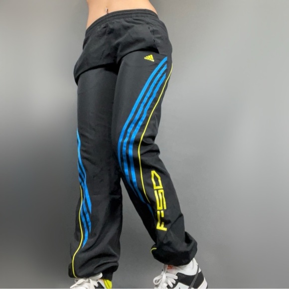 Adidas F-50 Black/Blue/Green Trackpants - Picture 1 of 5